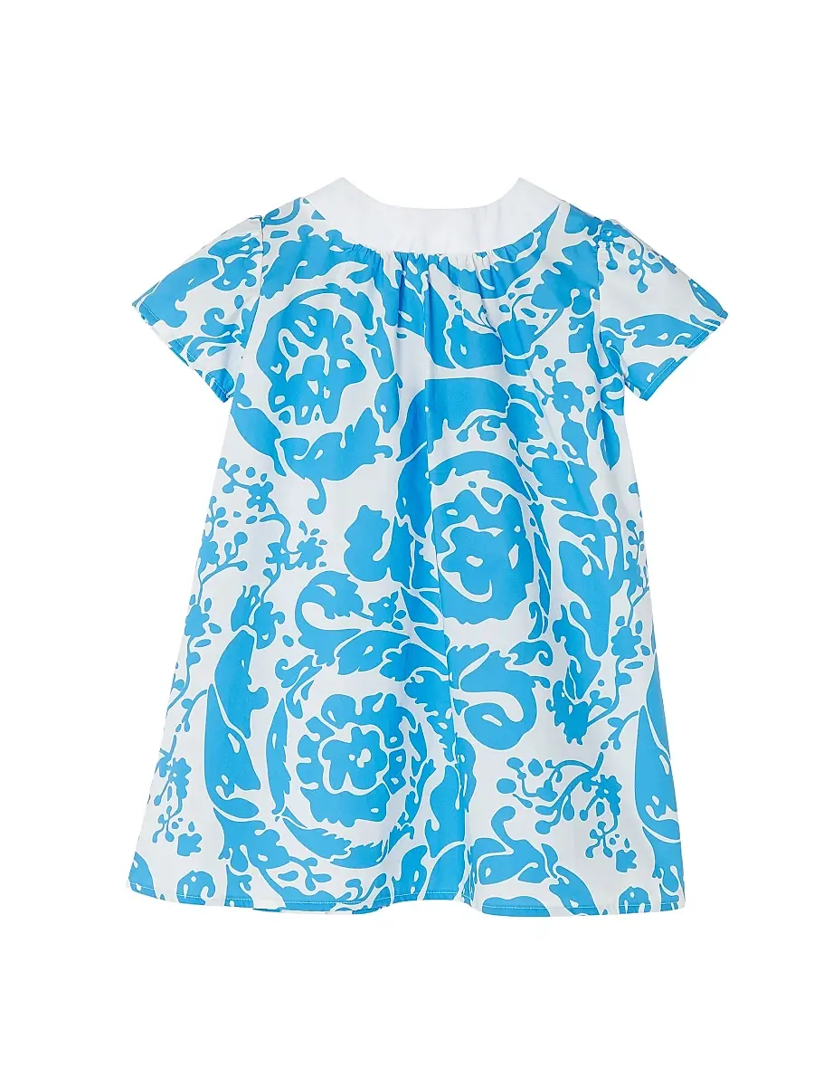 Versace Girl's Baby Girl's & Little Girl's Barocco-Print Cotton Poplin Dress | Thumbnail 2 Versace Girl's Baby Girl's & Little Girl's Barocco-Print Cotton Poplin Dress | Thumbnail 2