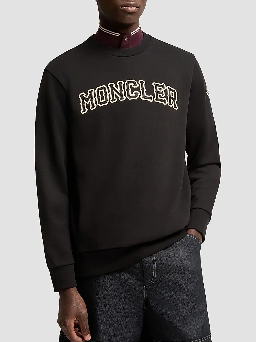 Moncler Men's Sweatshirt in Cotton | Thumbnail 2 Moncler Men's Sweatshirt in Cotton | Thumbnail 2