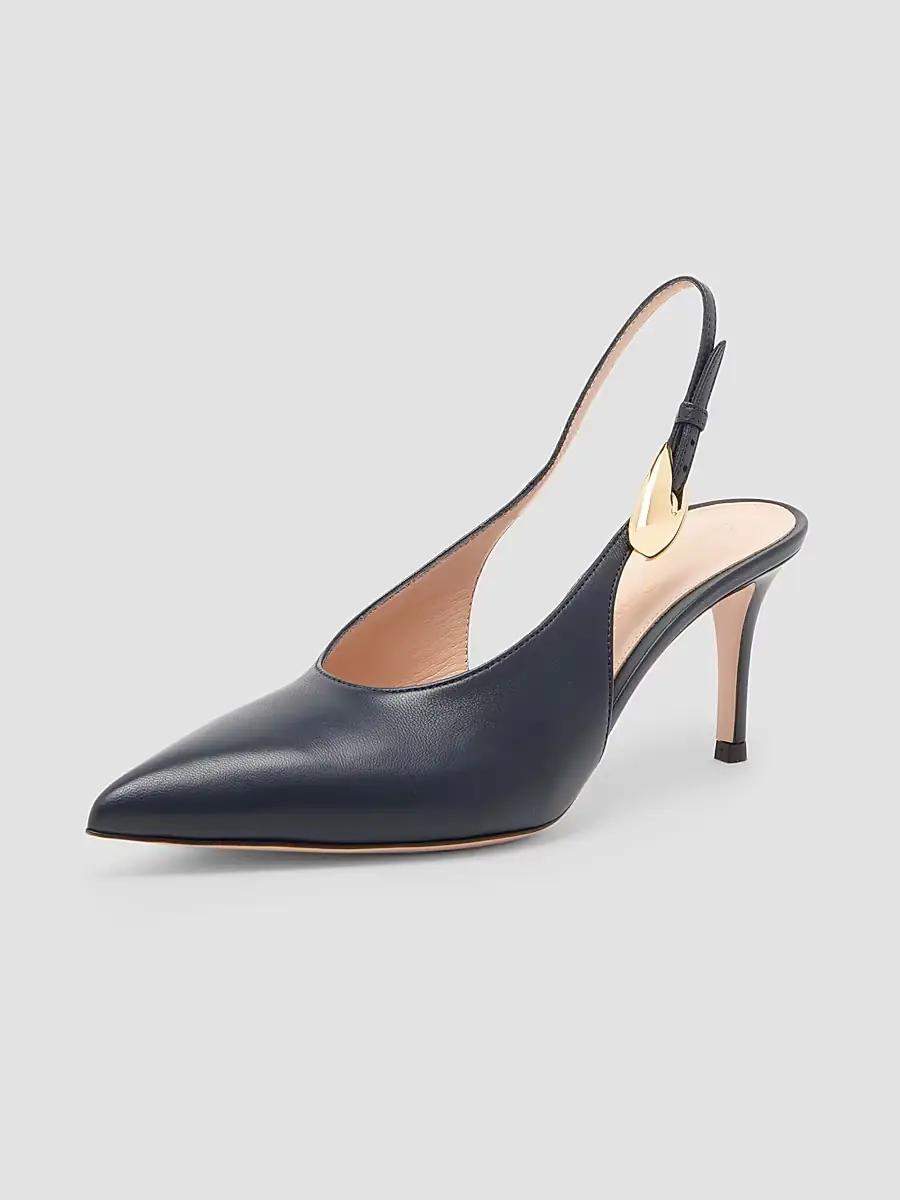 Gianvito Rossi Women's 70MM Leather Slingback Pumps | Thumbnail 2 Gianvito Rossi Women's 70MM Leather Slingback Pumps | Thumbnail 2