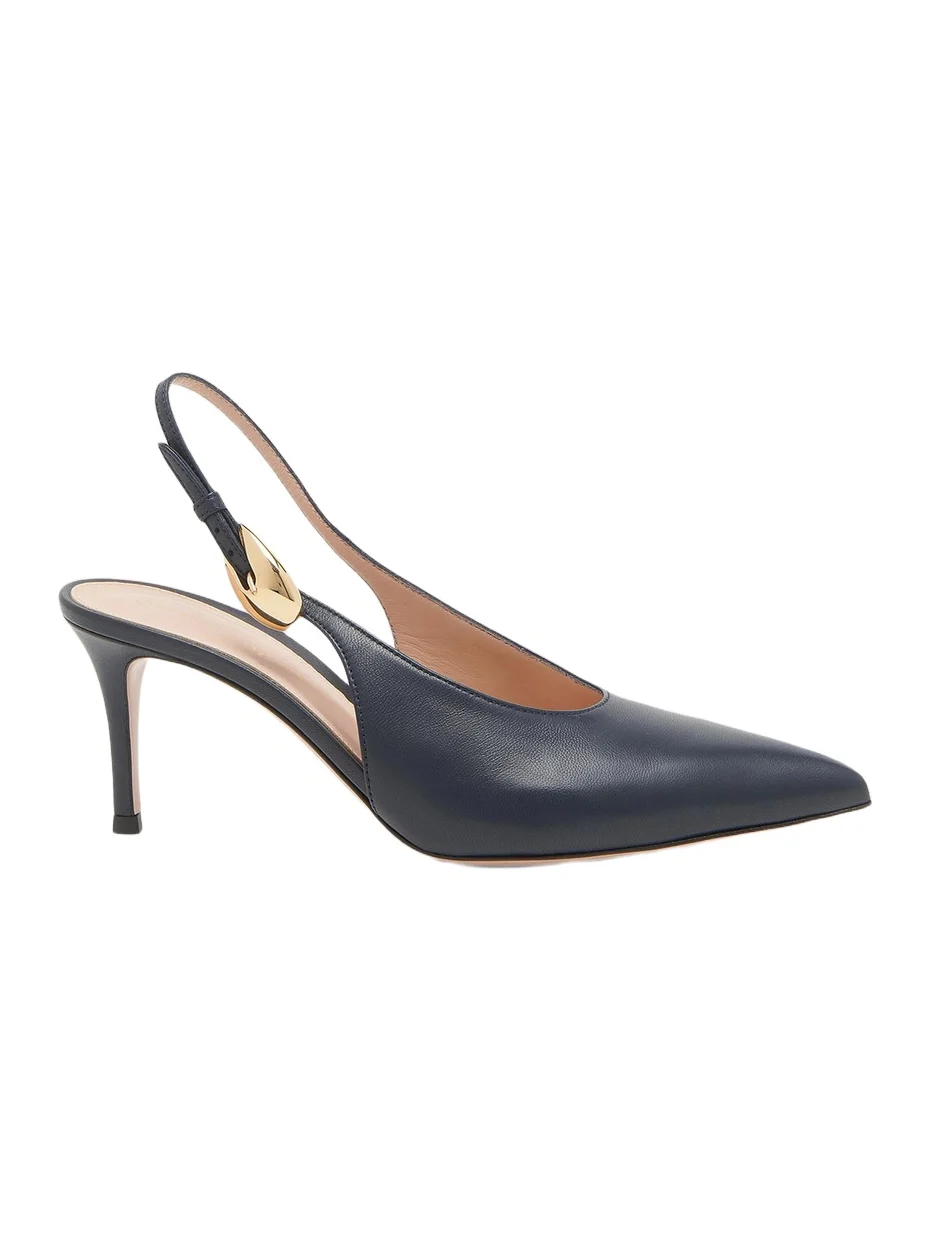 Gianvito Rossi Women's 70MM Leather Slingback Pumps