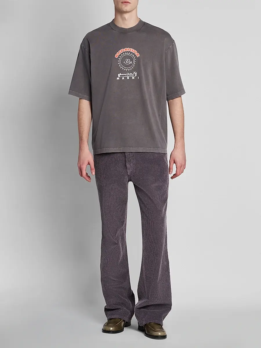 Marni Men's Sunshine Relaxed-Fit Crewneck T-Shirt | Thumbnail 2 Marni Men's Sunshine Relaxed-Fit Crewneck T-Shirt | Thumbnail 2
