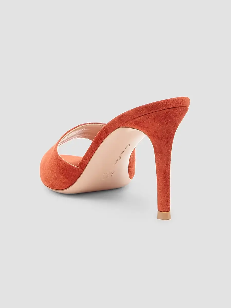 Gianvito Rossi Women's Elle 85MM Suede Mules | Thumbnail 3