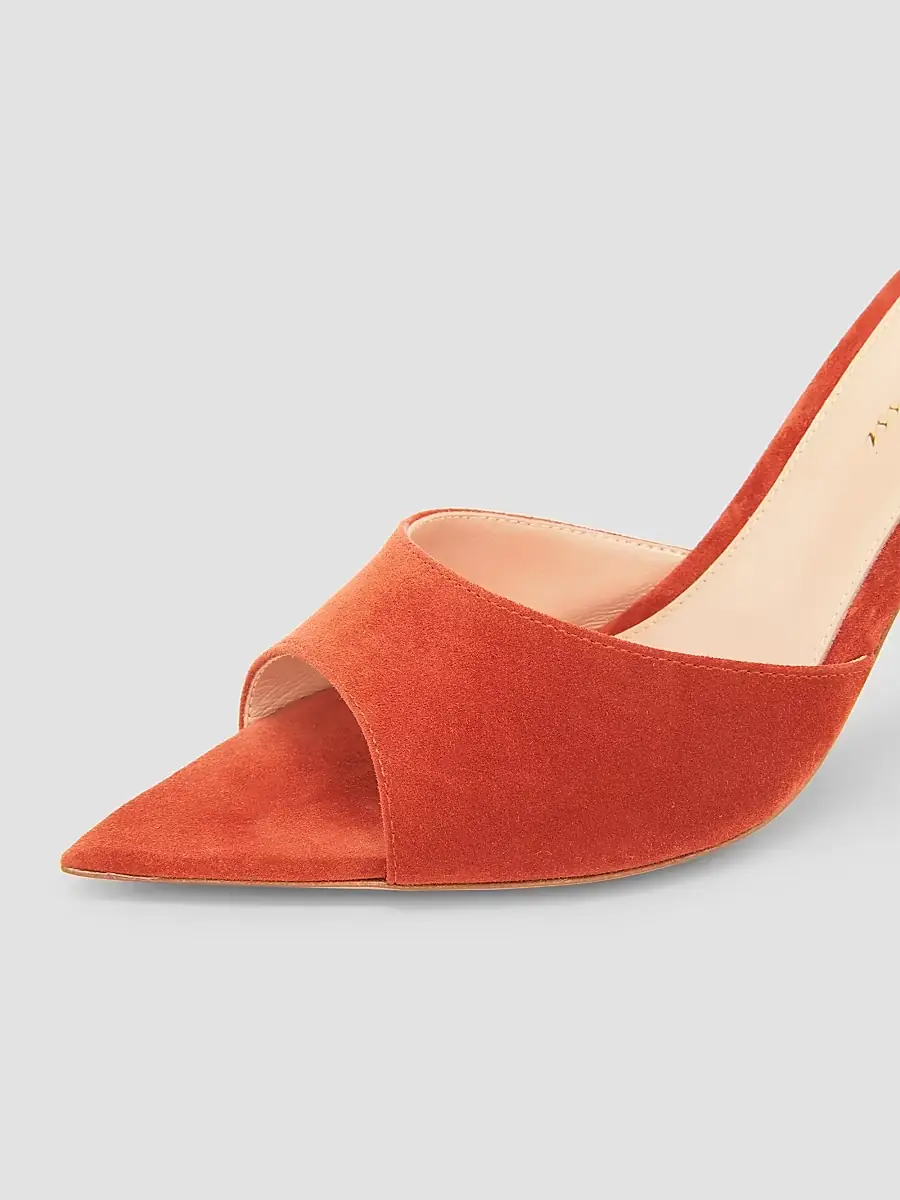 Gianvito Rossi Women's Elle 85MM Suede Mules | Thumbnail 5