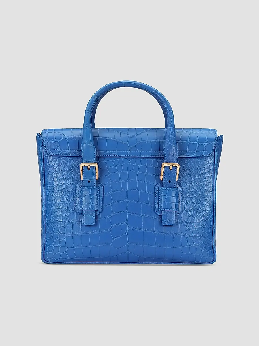 Stefano Ricci Men's Luxury Flap Croc Briefcase | Thumbnail 6 Stefano Ricci Men's Luxury Flap Croc Briefcase | Thumbnail 6