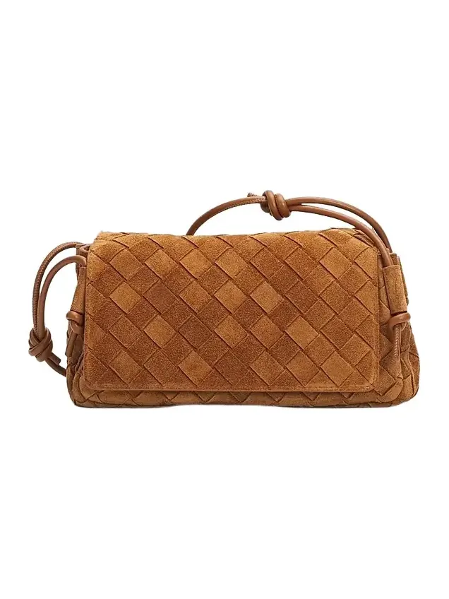 Women's Notturno Intrecciato Suede Pouch Women's Notturno Intrecciato Suede Pouch