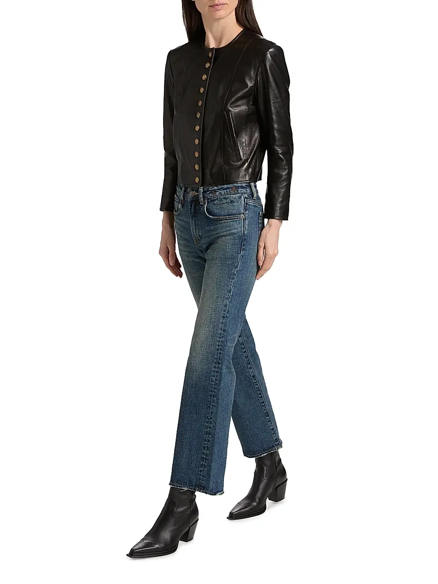 R13 Women's Joan Kick Flared Jeans | Thumbnail 2