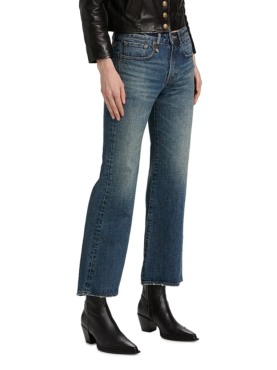 R13 Women's Joan Kick Flared Jeans | Thumbnail 4