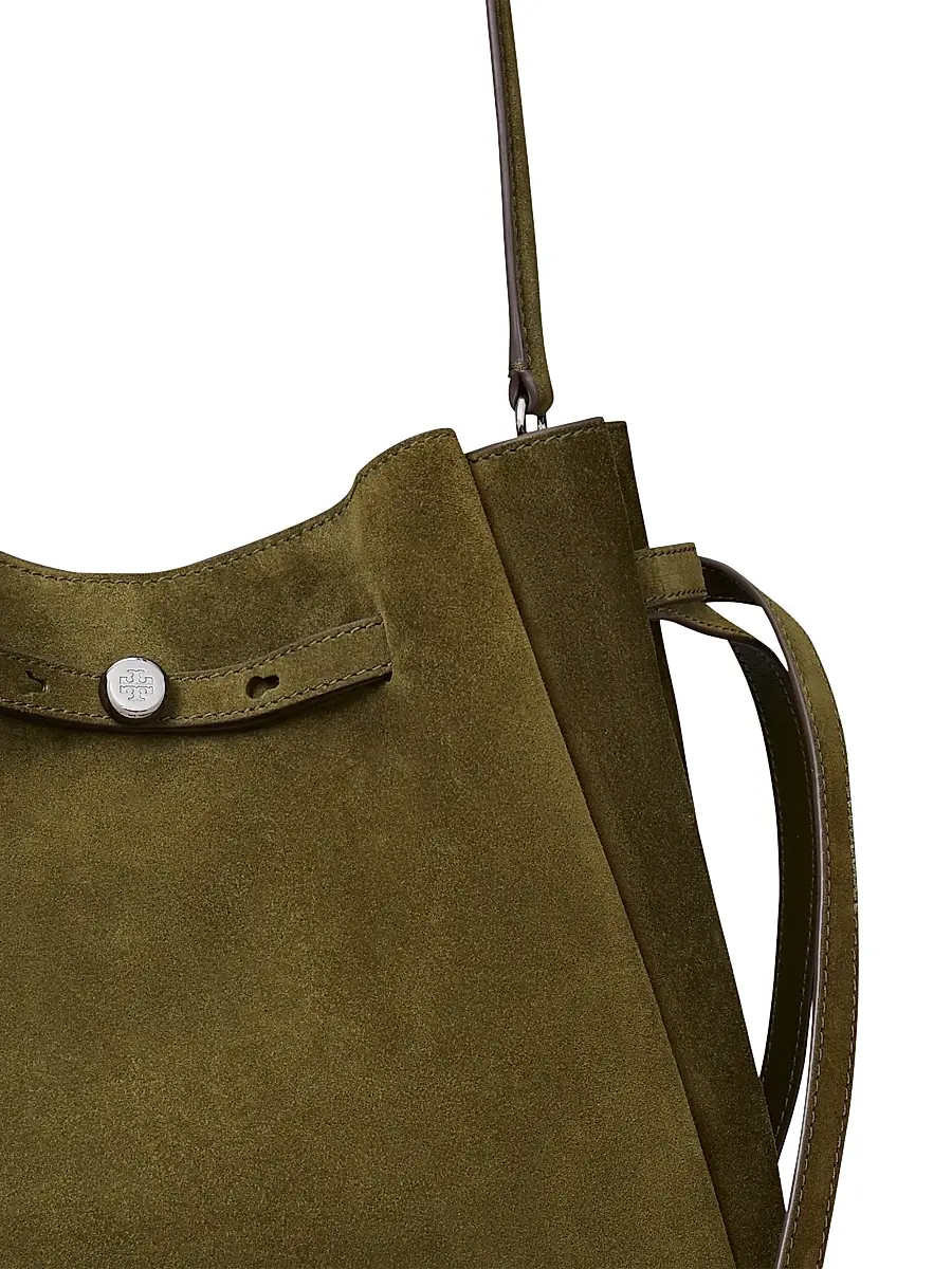 Tory Burch Women's Large Romy Suede Bucket Bag | Thumbnail 5