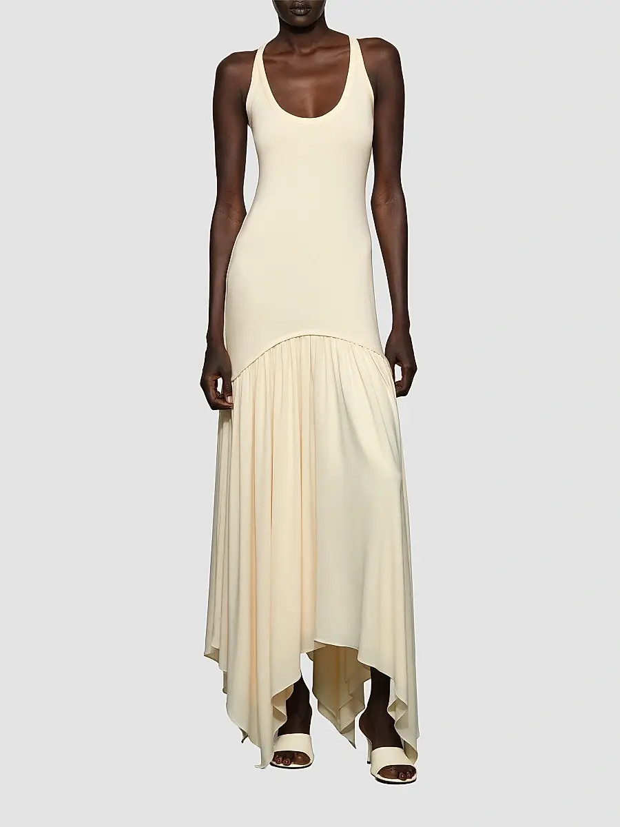 Et Ochs Women's Ramona Asymmetric Stretch-Jersey Scoopneck Maxi Dress | Thumbnail 2