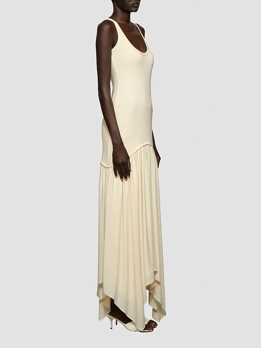 Et Ochs Women's Ramona Asymmetric Stretch-Jersey Scoopneck Maxi Dress | Thumbnail 3
