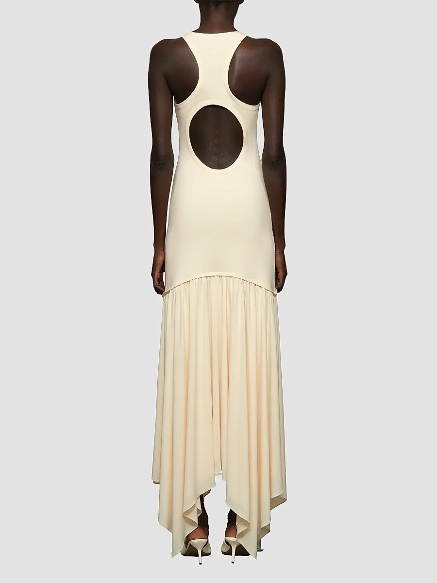 Et Ochs Women's Ramona Asymmetric Stretch-Jersey Scoopneck Maxi Dress | Thumbnail 4