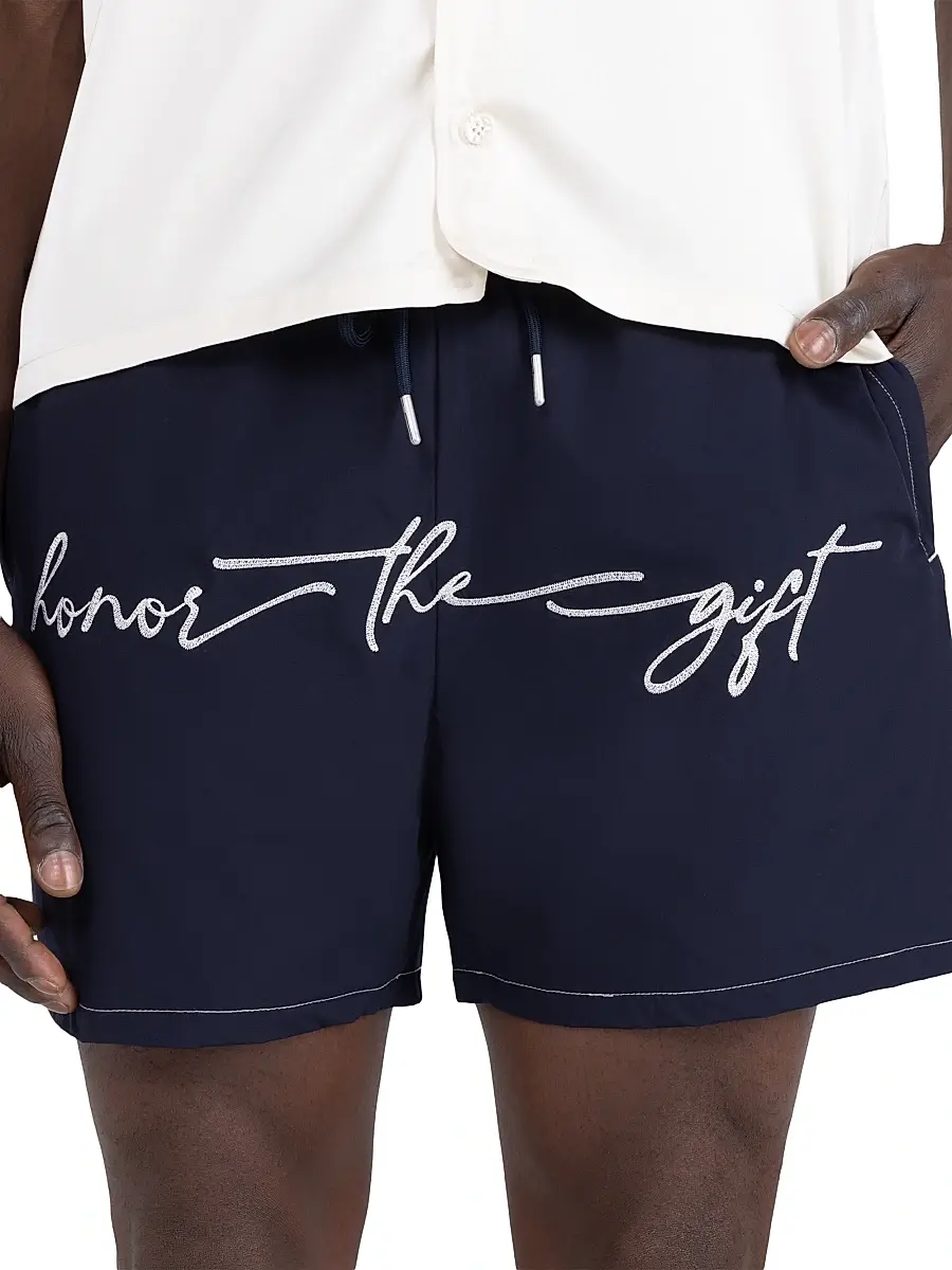 Honor The Gift Men's Logo Drawstring Swim Shorts | Thumbnail 4 Honor The Gift Men's Logo Drawstring Swim Shorts | Thumbnail 4