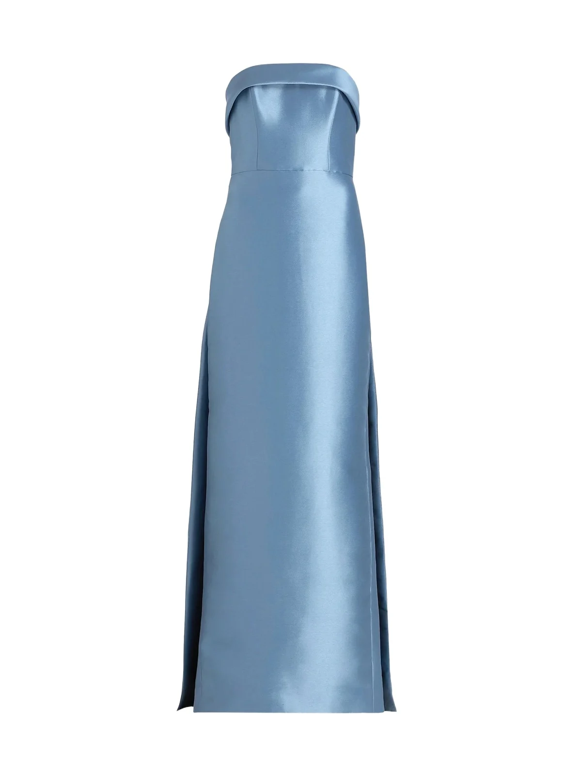 Women's Strapless Satin Embellished-Train Gown Women's Strapless Satin Embellished-Train Gown