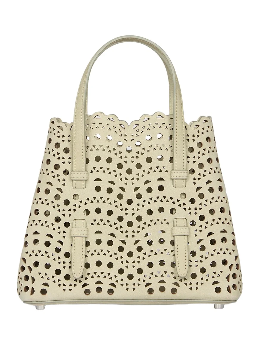 Women's Mina 20 Wave Perforated Suede Top Handle Bag Women's Mina 20 Wave Perforated Suede Top Handle Bag