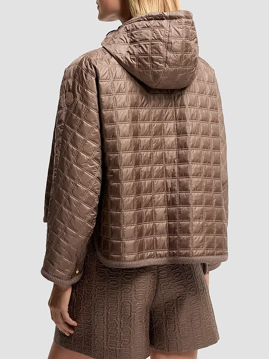 Moncler Women's Down-Filled Cape with Hood | Thumbnail 3 Moncler Women's Down-Filled Cape with Hood | Thumbnail 3
