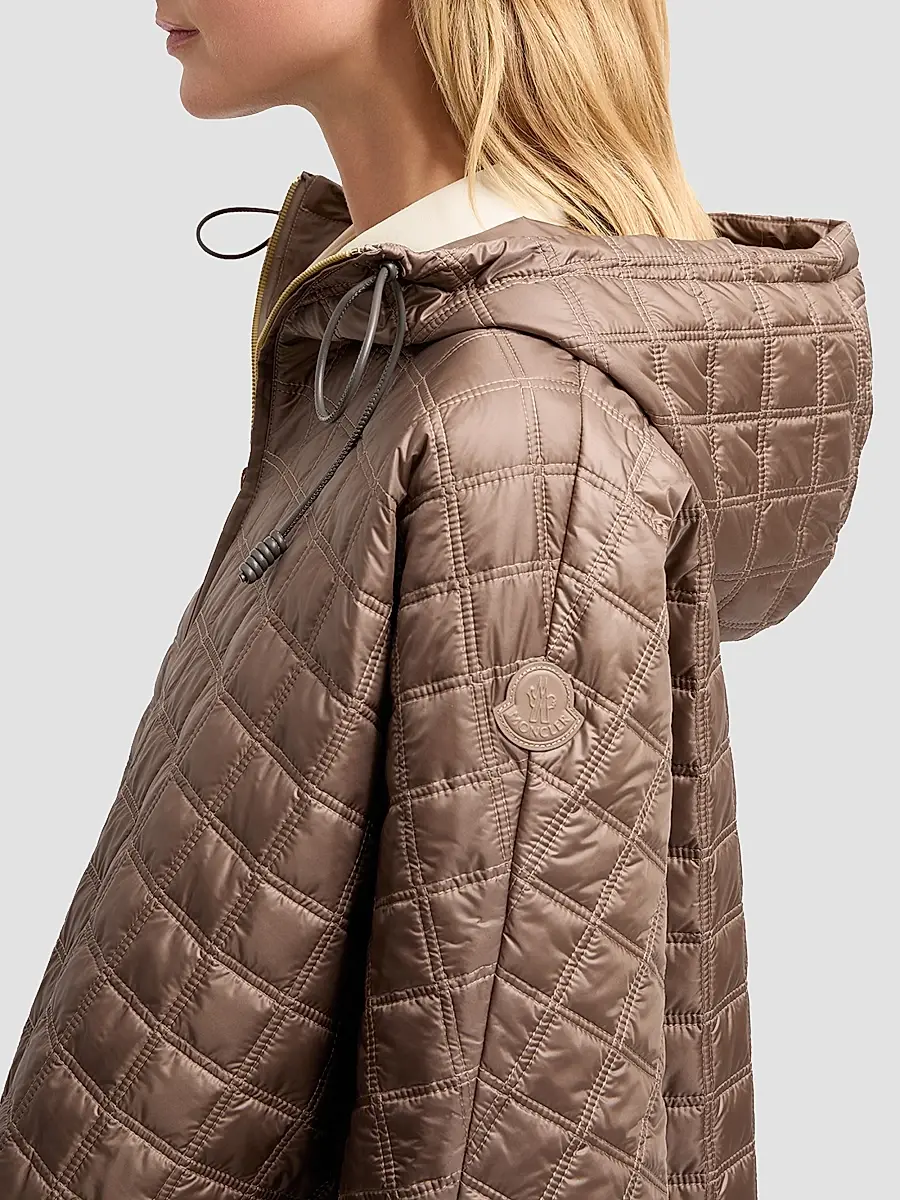 Moncler Women's Down-Filled Cape with Hood | Thumbnail 4 Moncler Women's Down-Filled Cape with Hood | Thumbnail 4