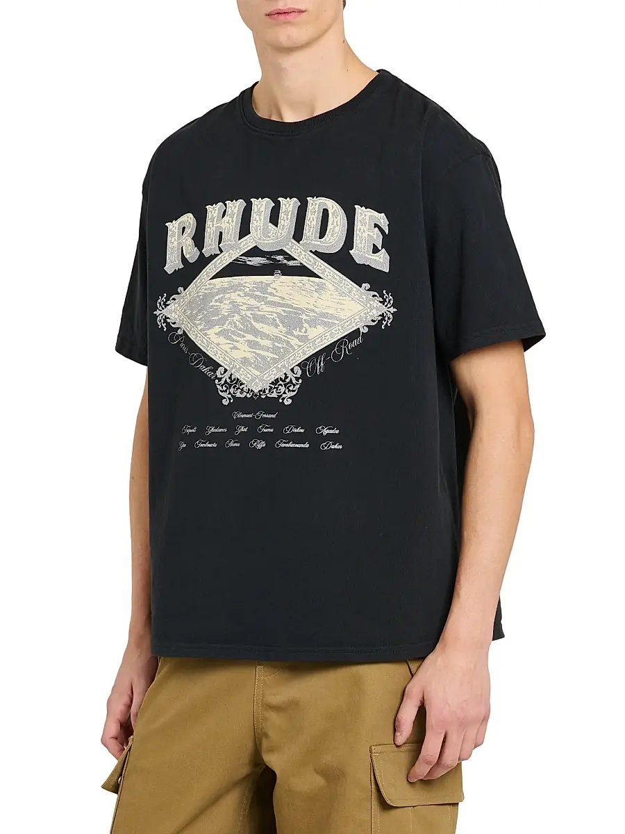 Rhude Men's Dakar Convoy T-Shirt | Thumbnail 4 Rhude Men's Dakar Convoy T-Shirt | Thumbnail 4
