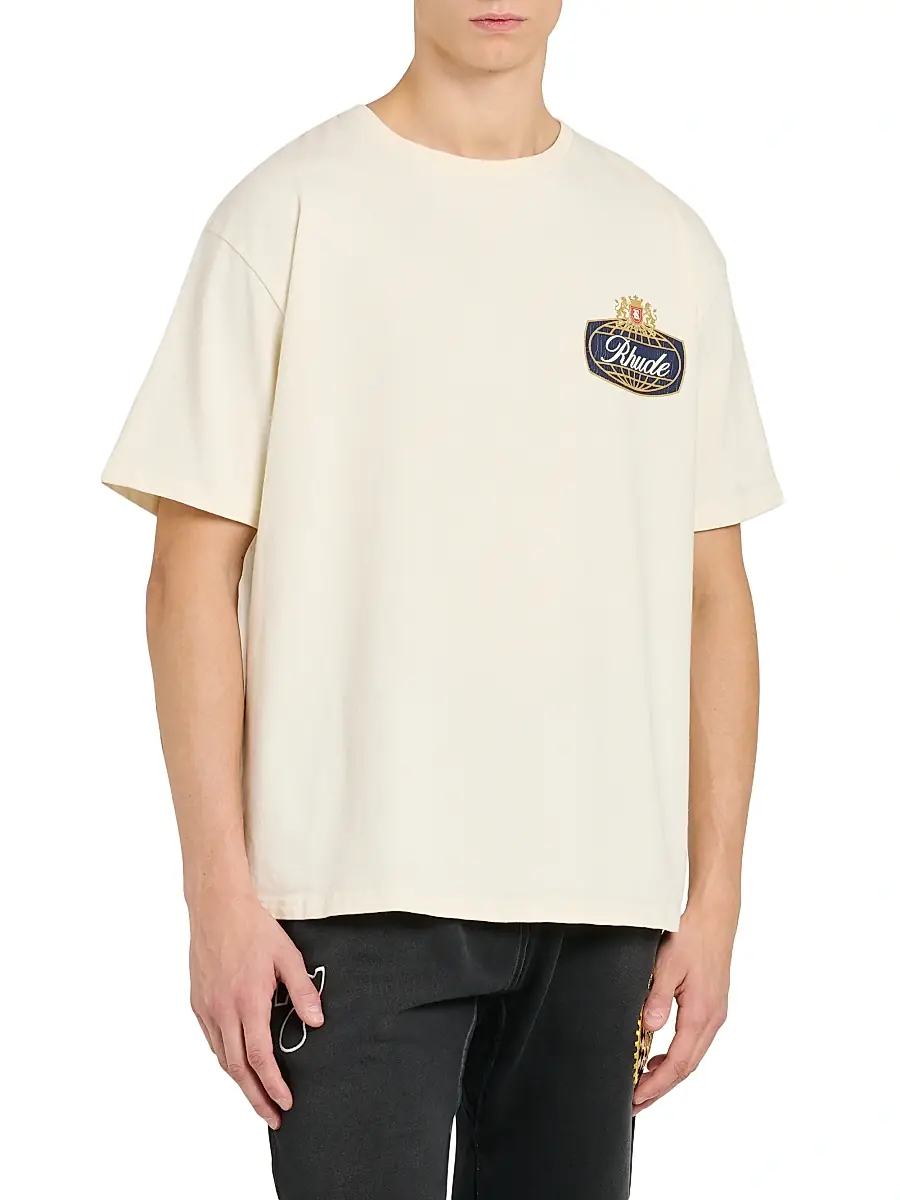 Rhude Men's Safari Crest T-Shirt | Thumbnail 4 Rhude Men's Safari Crest T-Shirt | Thumbnail 4