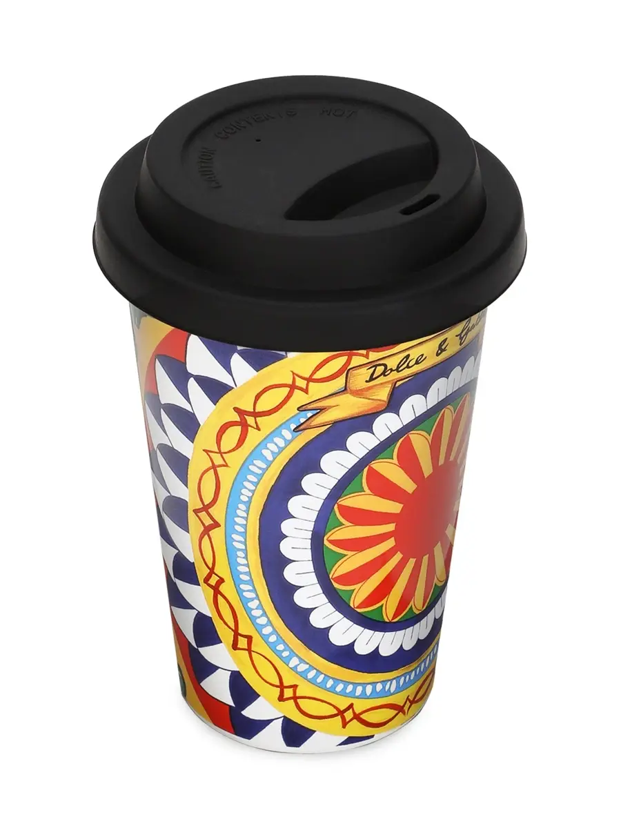 Dolce & Gabbana Carretto Ceramic Travel Mug | Thumbnail 2 Dolce & Gabbana Carretto Ceramic Travel Mug | Thumbnail 2