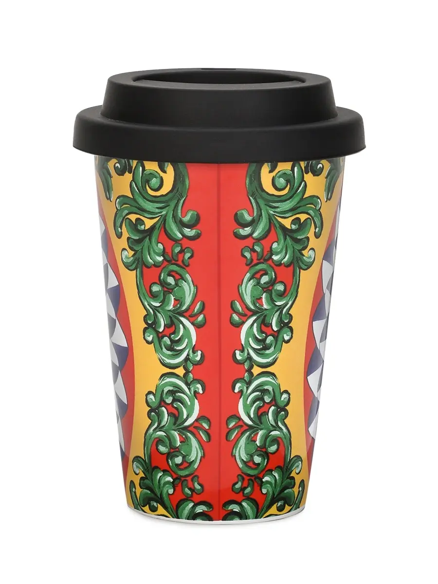 Dolce & Gabbana Carretto Ceramic Travel Mug | Thumbnail 3 Dolce & Gabbana Carretto Ceramic Travel Mug | Thumbnail 3