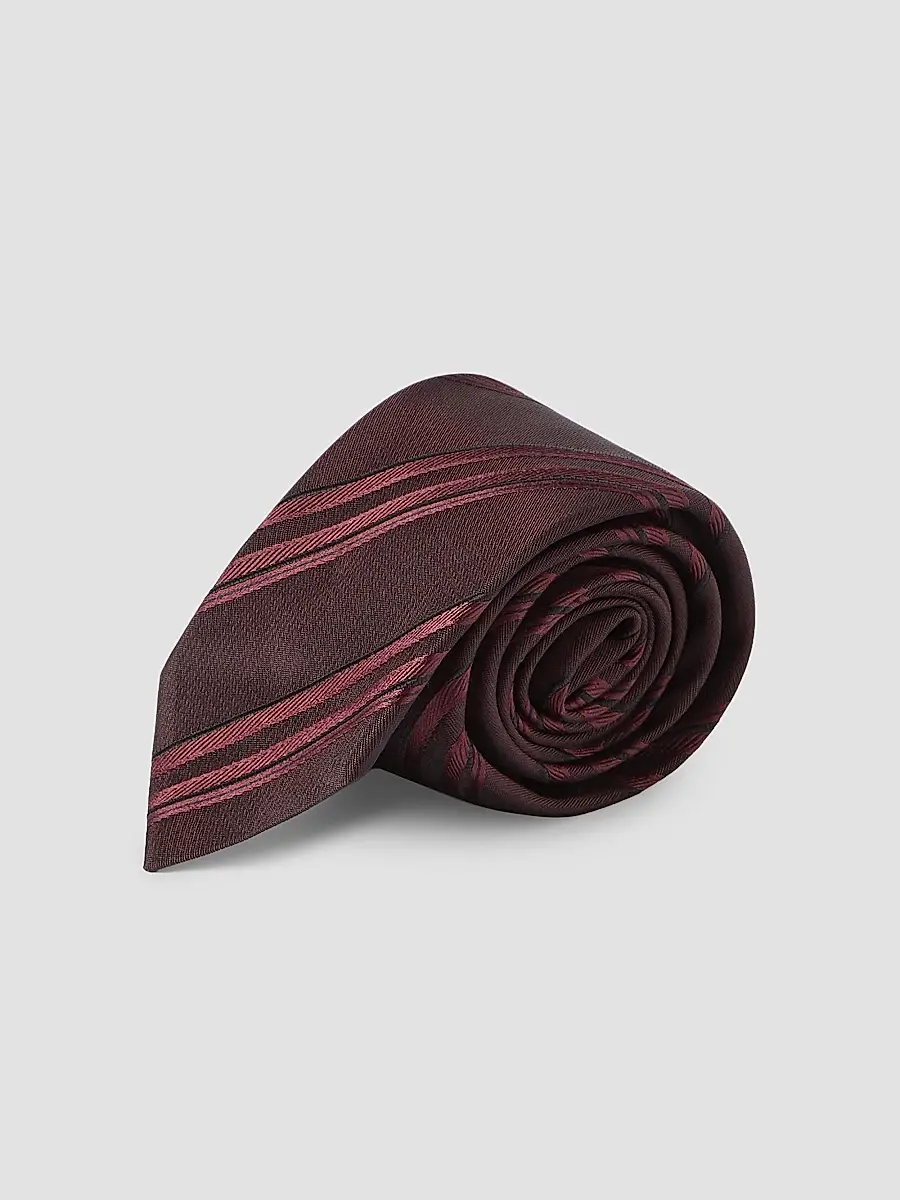 Brunello Cucinelli Men's Textured Striped Silk Tie | Thumbnail 2 Brunello Cucinelli Men's Textured Striped Silk Tie | Thumbnail 2