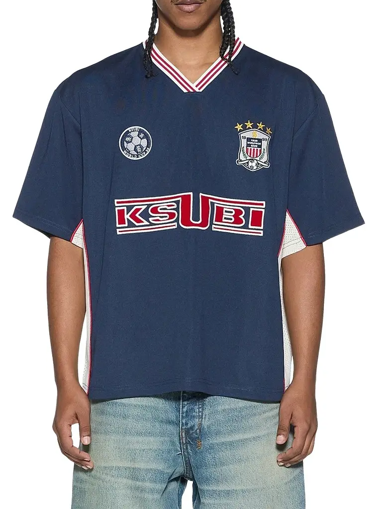 Ksubi Men's Offside Graphic Jersey T-Shirt - Navy | Image 1 Ksubi Men's Offside Graphic Jersey T-Shirt - Navy | Image 1