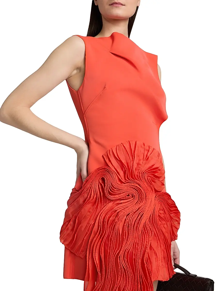 ACLER Women's Forever Young Aberleigh Organza-Drape Minidress | Thumbnail 6 ACLER Women's Forever Young Aberleigh Organza-Drape Minidress | Thumbnail 6
