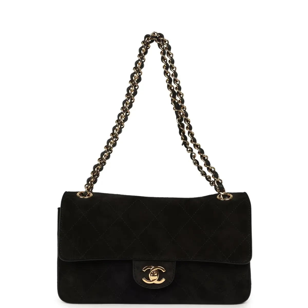 Chanel Chanel Medium "Souplissimo" Flap Bag Black Suede Gold Hardware | Thumbnail 7 Chanel Chanel Medium "Souplissimo" Flap Bag Black Suede Gold Hardware | Thumbnail 7