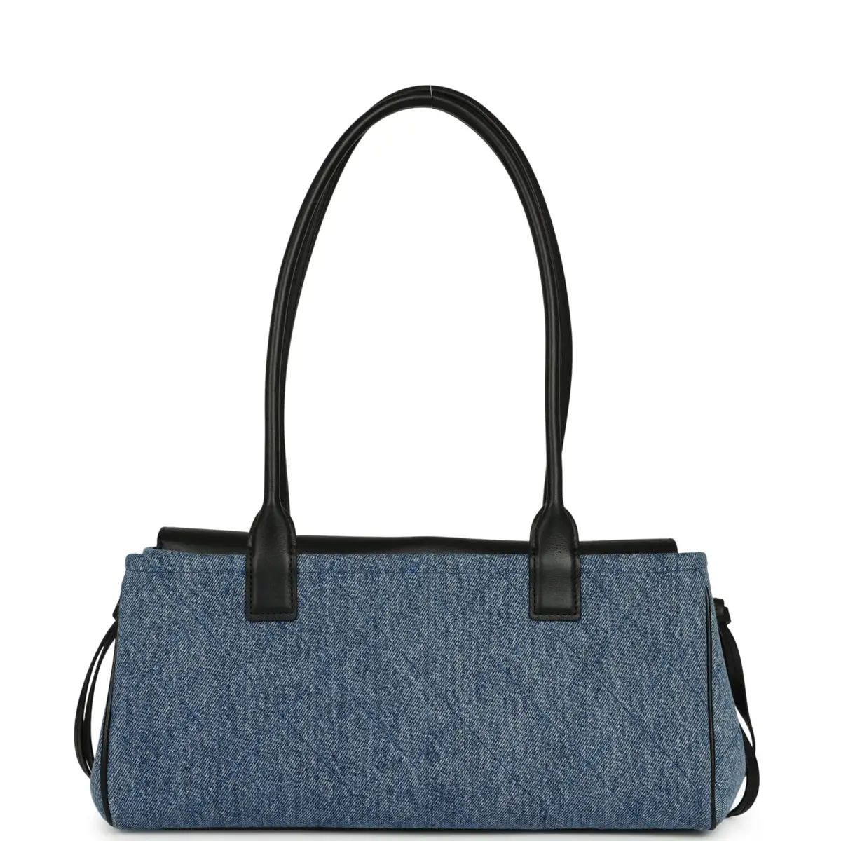 Chanel Chanel Small "Urban Essential" East West Shopping Tote Black Calfskin and Blue Denim Gold Hardware | Thumbnail 4 Chanel Chanel Small "Urban Essential" East West Shopping Tote Black Calfskin and Blue Denim Gold Hardware | Thumbnail 4