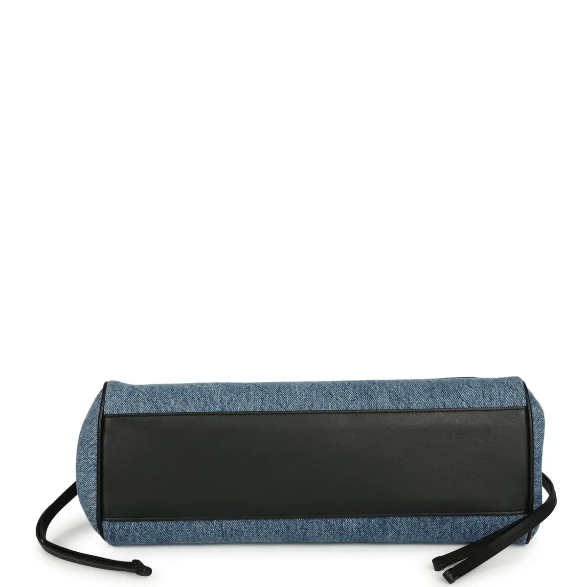 Chanel Chanel Small "Urban Essential" East West Shopping Tote Black Calfskin and Blue Denim Gold Hardware | Thumbnail 6 Chanel Chanel Small "Urban Essential" East West Shopping Tote Black Calfskin and Blue Denim Gold Hardware | Thumbnail 6