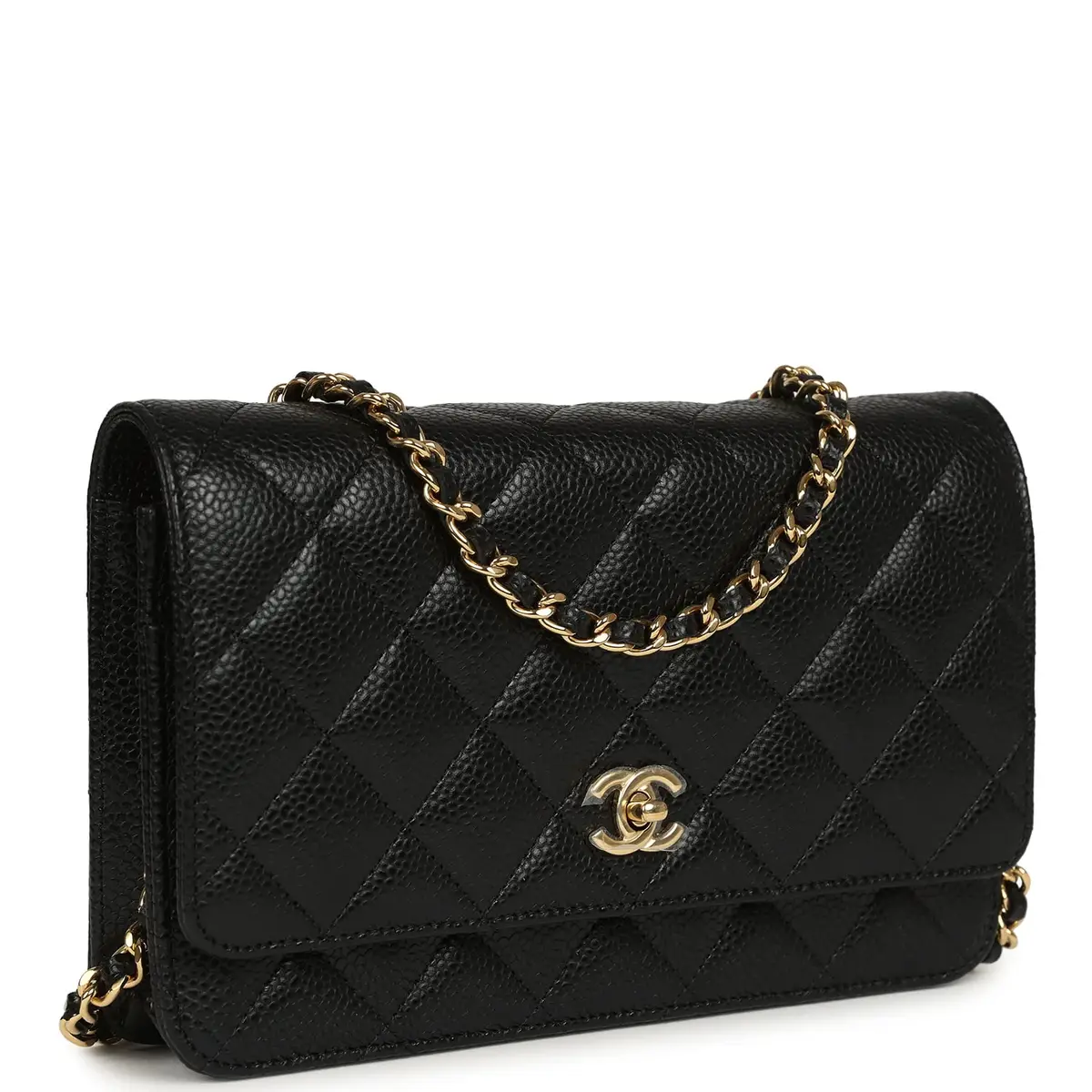 Chanel Chanel Wallet On Chain WOC Black Caviar Gold Hardware | Thumbnail 2 Chanel Chanel Wallet On Chain WOC Black Caviar Gold Hardware | Thumbnail 2