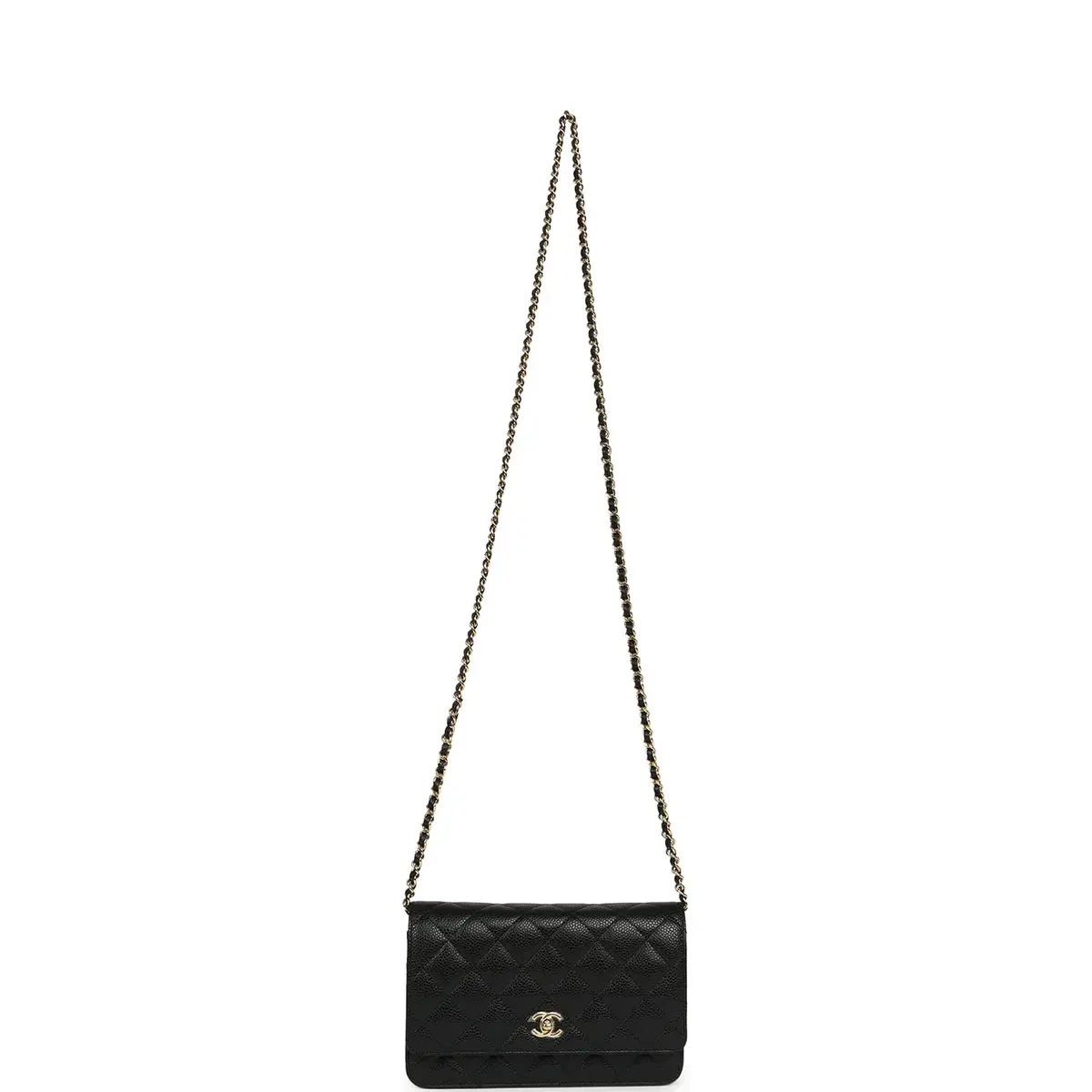 Chanel Chanel Wallet On Chain WOC Black Caviar Gold Hardware | Thumbnail 7 Chanel Chanel Wallet On Chain WOC Black Caviar Gold Hardware | Thumbnail 7
