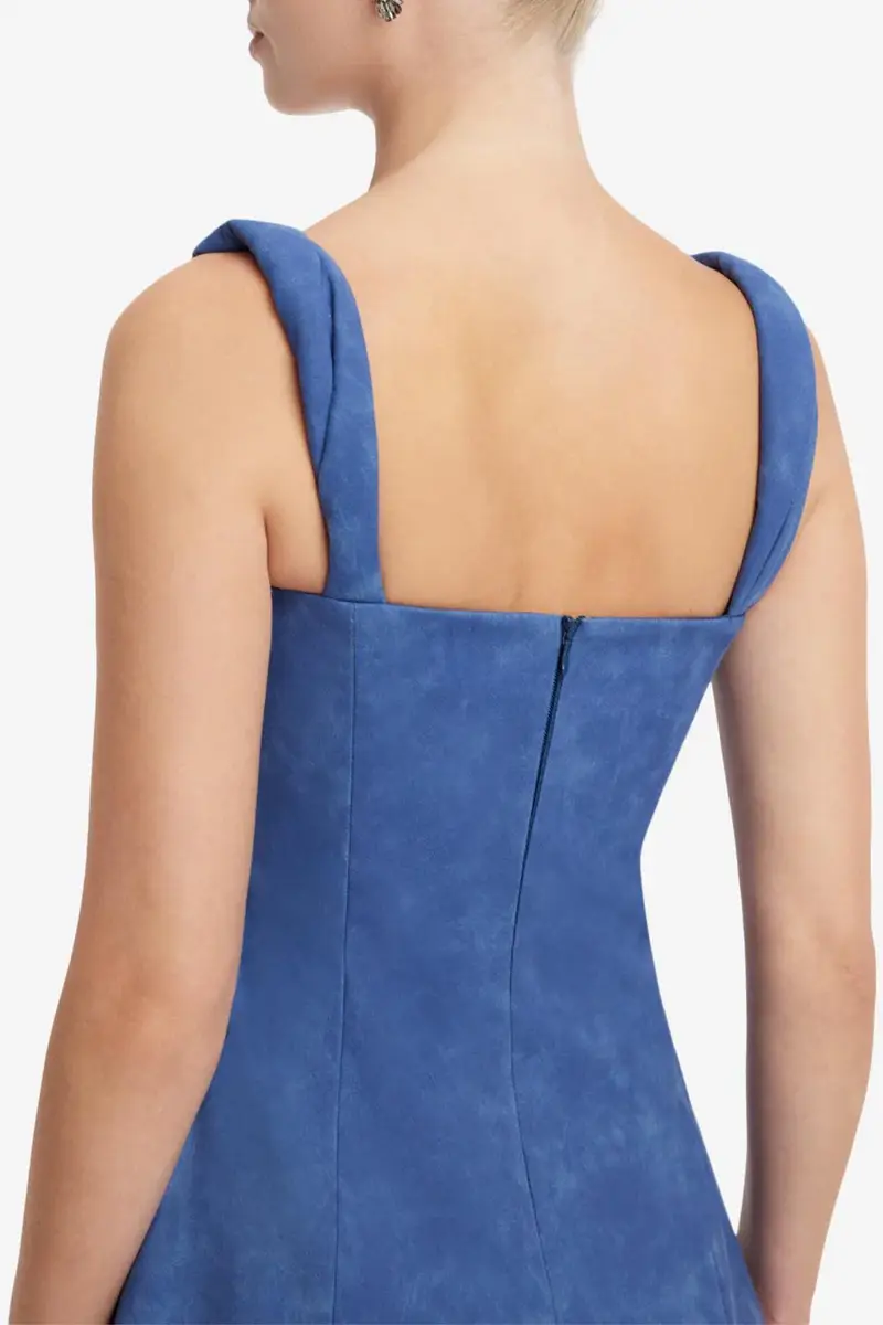 LEO LIN Beatrice Midi Dress - Azure | Thumbnail 5 LEO LIN Beatrice Midi Dress - Azure | Thumbnail 5