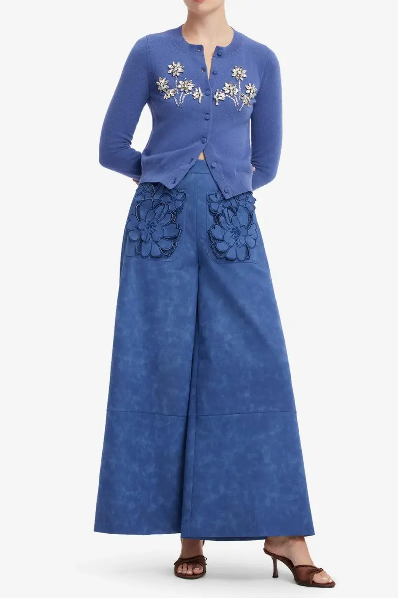 LEO LIN Claire Cardigan - Azure | Thumbnail 6