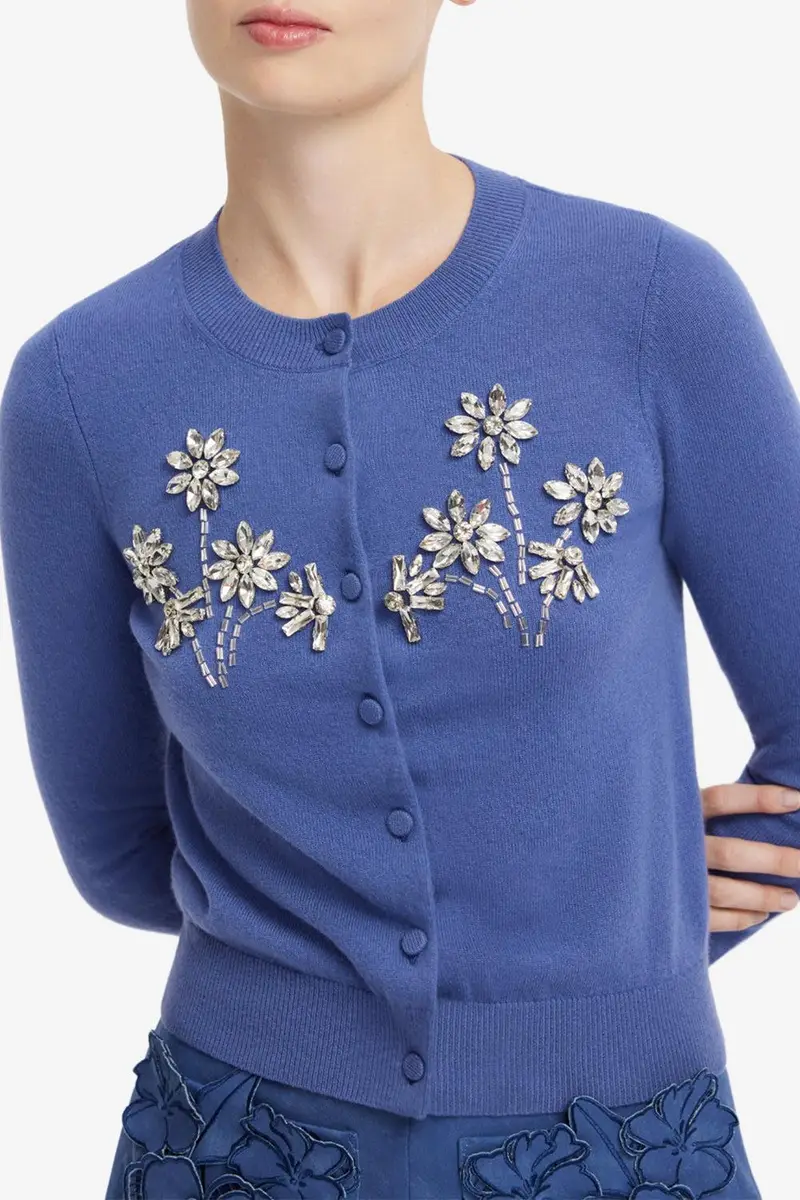 LEO LIN Claire Cardigan - Azure | Thumbnail 7