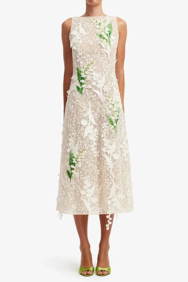 LEO LIN Cleo Dress - Snow | Thumbnail 2 LEO LIN Cleo Dress - Snow | Thumbnail 2