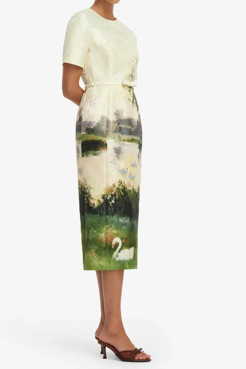 LEO LIN Elizabeth Midi Dress | Thumbnail 5