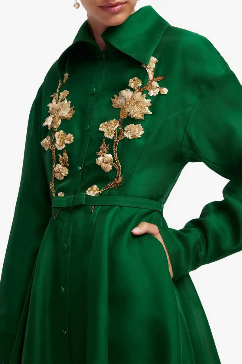 LEO LIN Josephine Gown - Forest | Thumbnail 2
