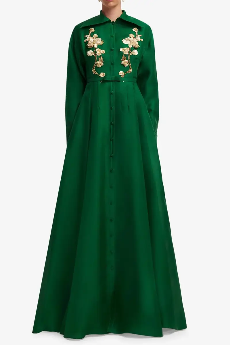 LEO LIN Josephine Gown - Forest | Thumbnail 4