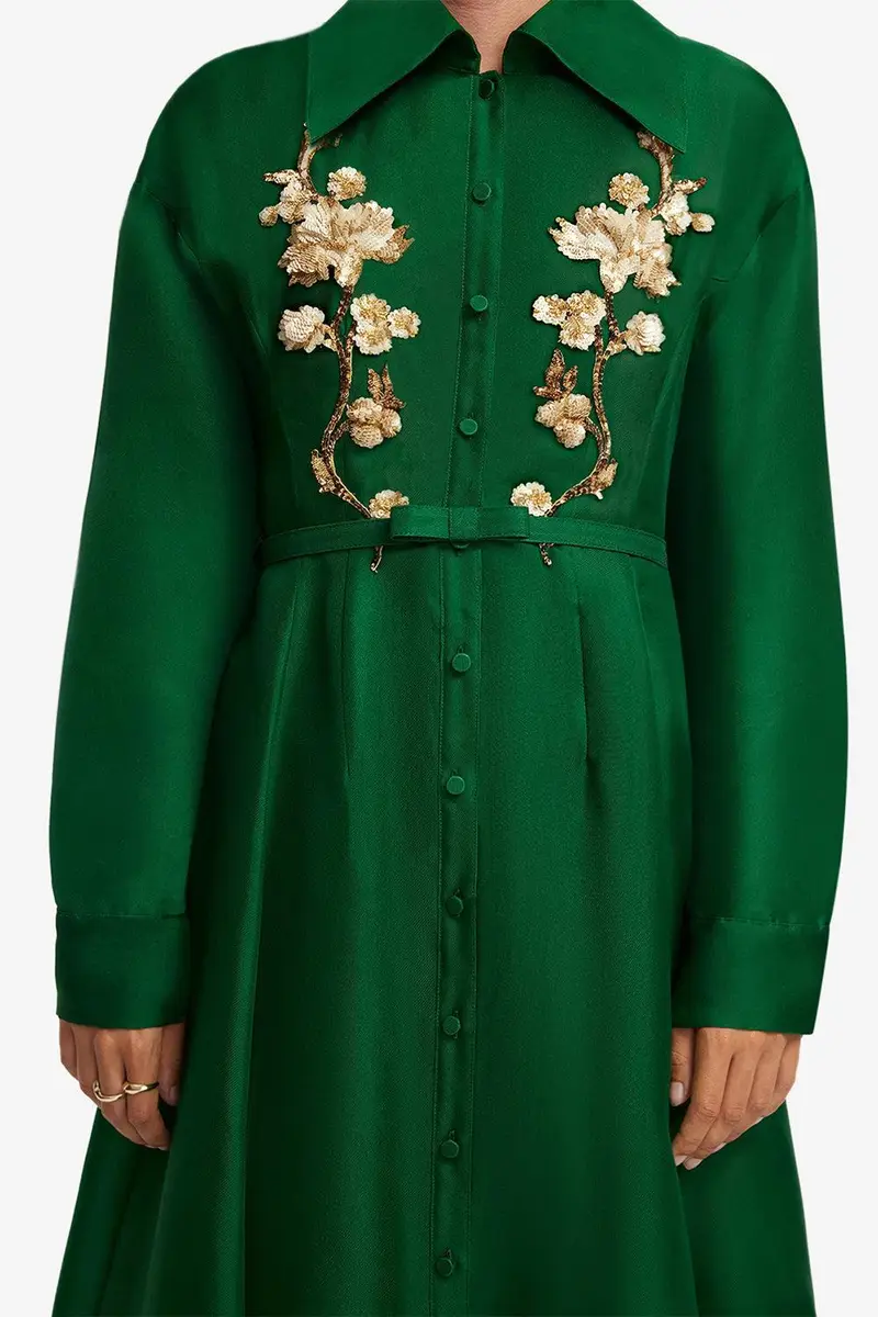 LEO LIN Josephine Gown - Forest | Thumbnail 7