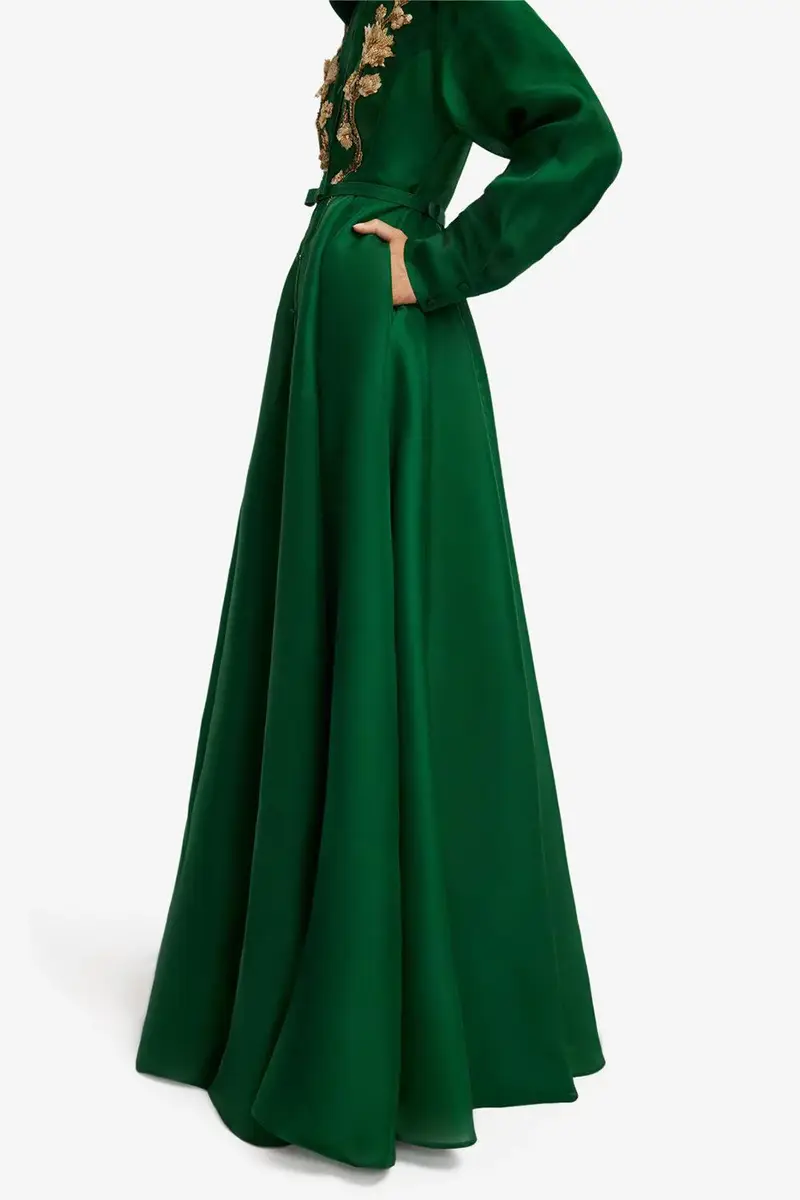 LEO LIN Josephine Gown - Forest | Thumbnail 9