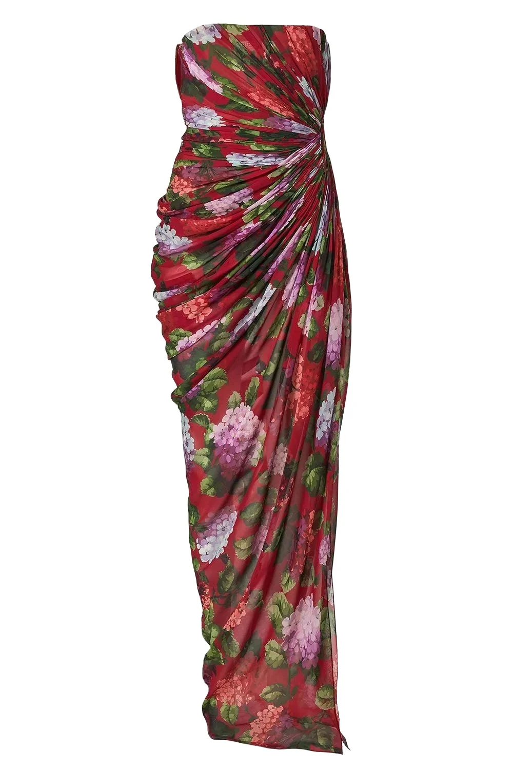 Strapless Draped Gown