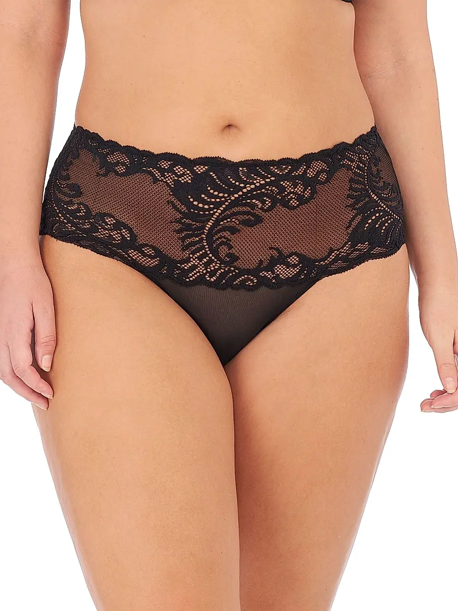 Natori Women's Feathers Lace Brief - Black | Image 1 Natori Women's Feathers Lace Brief - Black | Image 1