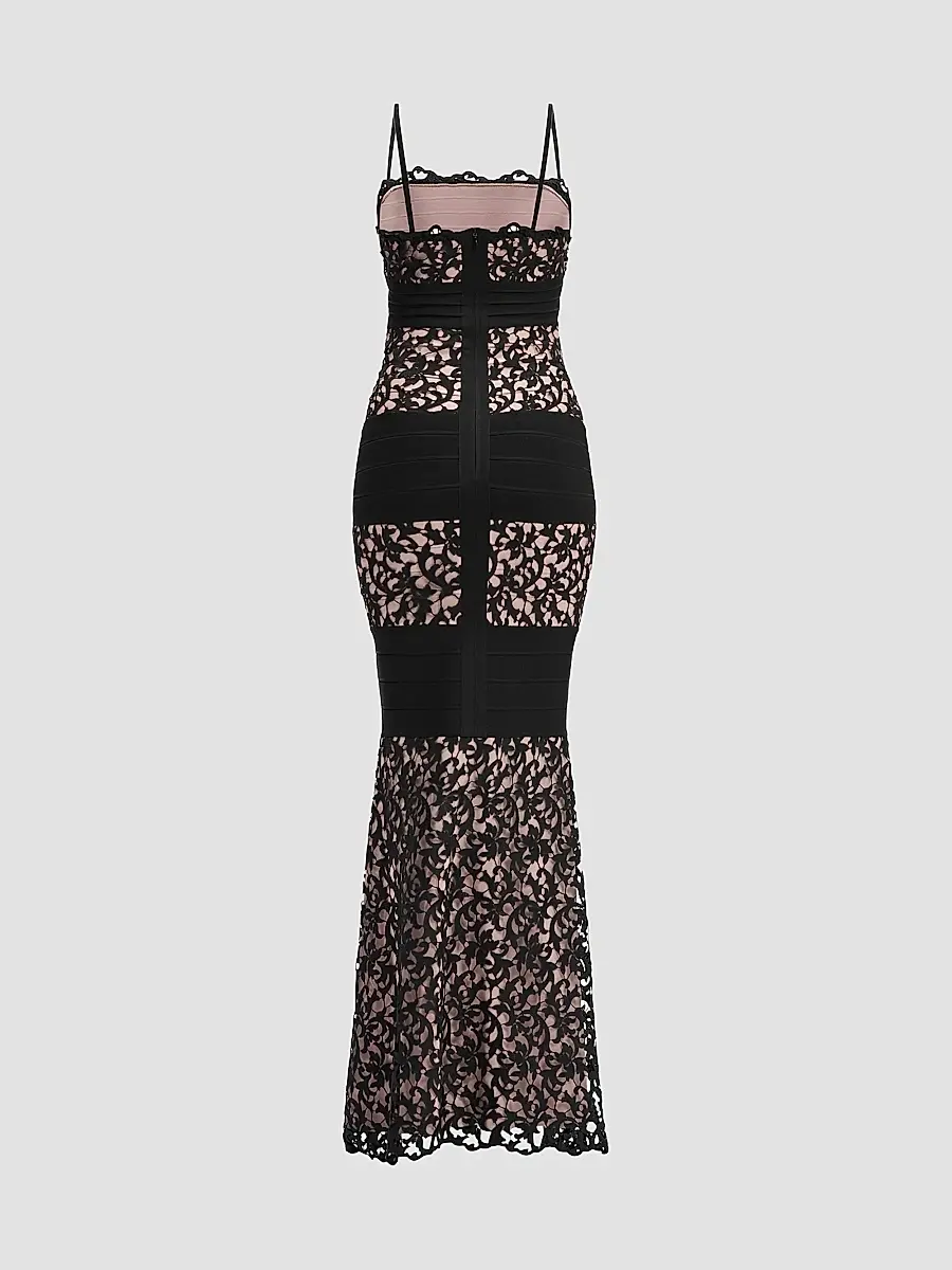 Hervé Léger Women's The Marielle Lace Bandage Gown | Thumbnail 3 Hervé Léger Women's The Marielle Lace Bandage Gown | Thumbnail 3