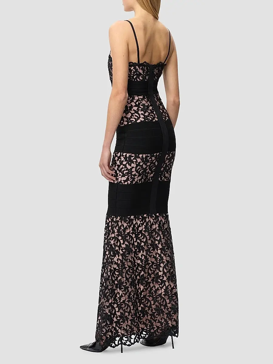 Hervé Léger Women's The Marielle Lace Bandage Gown | Thumbnail 6 Hervé Léger Women's The Marielle Lace Bandage Gown | Thumbnail 6