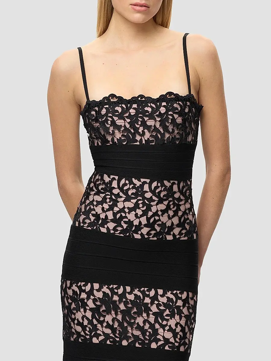 Hervé Léger Women's The Marielle Lace Bandage Gown | Thumbnail 8 Hervé Léger Women's The Marielle Lace Bandage Gown | Thumbnail 8