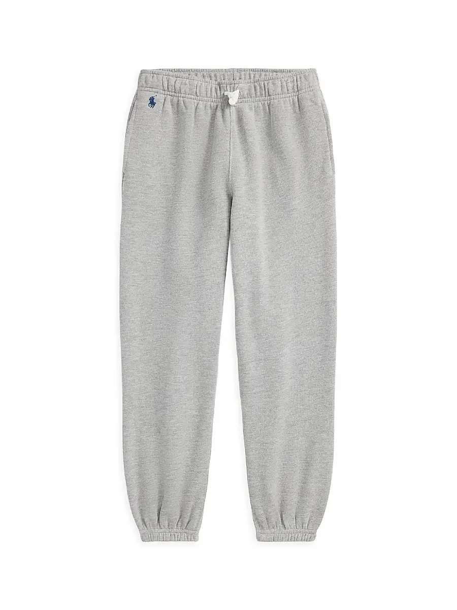 Polo Ralph Lauren Little Girl's & Girl's Fleece Joggers - Andover Heather - Size 16 | Image 1 Polo Ralph Lauren Little Girl's & Girl's Fleece Joggers - Andover Heather - Size 16 | Image 1