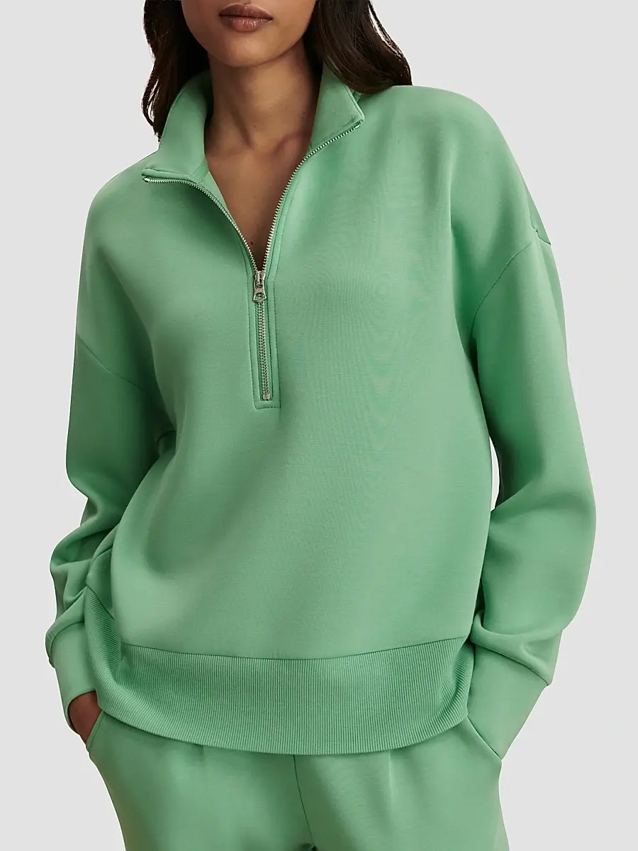 Varley Women's Mavis Half-Zip Sweatshirt | Thumbnail 3 Varley Women's Mavis Half-Zip Sweatshirt | Thumbnail 3
