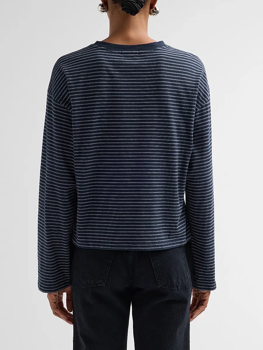 rag & bone Women's Kelly Striped Boxy Long-Sleeve T-Shirt | Thumbnail 3 rag & bone Women's Kelly Striped Boxy Long-Sleeve T-Shirt | Thumbnail 3