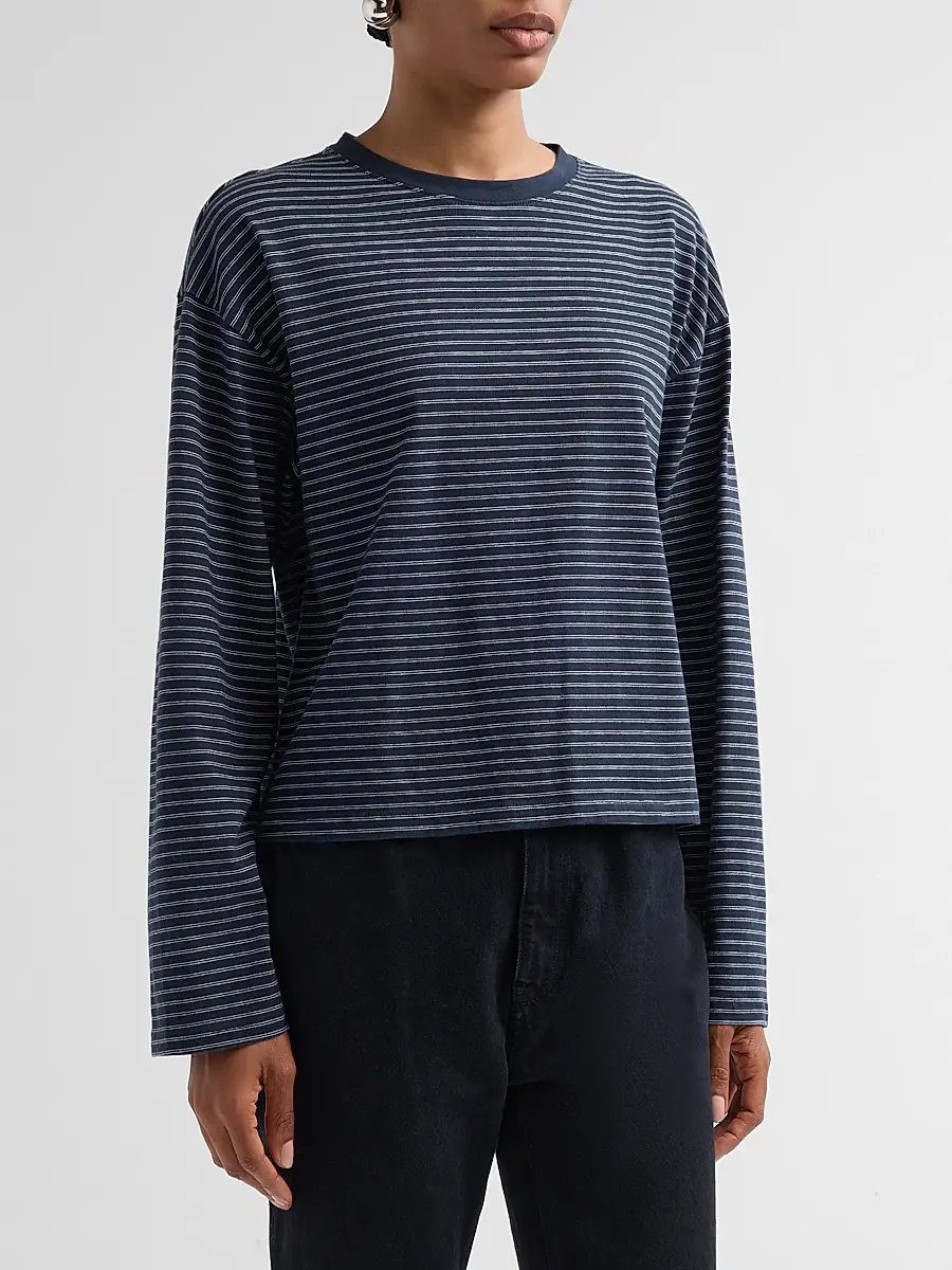 rag & bone Women's Kelly Striped Boxy Long-Sleeve T-Shirt | Thumbnail 4 rag & bone Women's Kelly Striped Boxy Long-Sleeve T-Shirt | Thumbnail 4